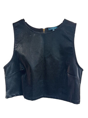 KIRIOUS Faux Snakeskin Crop Tank